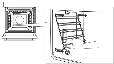 GORENJE BO6717E03X - Removing wire and fixed pull-out (extendible) guides - 1