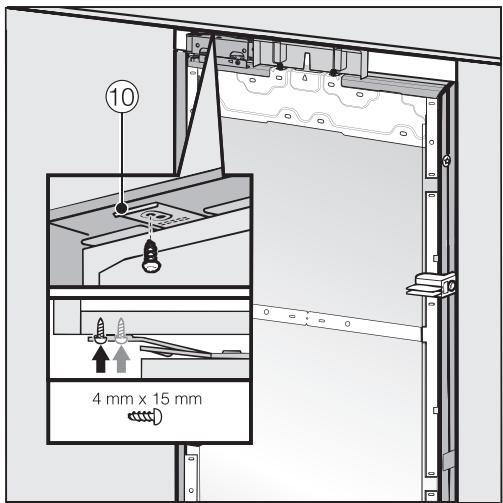 MIELE F 2672 VI - Securing the appliance in the niche - 2