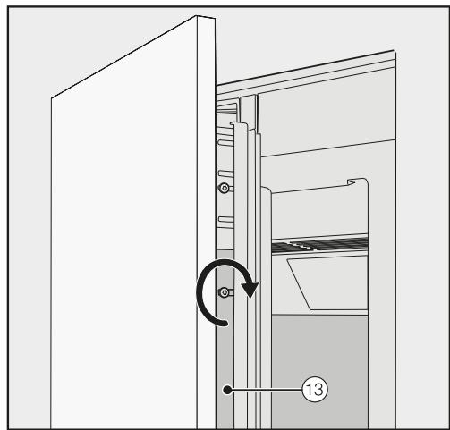 MIELE F 2672 VI - Securing and aligning the cabinet front - 8