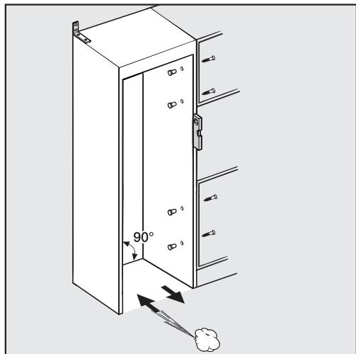 MIELE F 2672 VI - Aligning the installation niche - 1