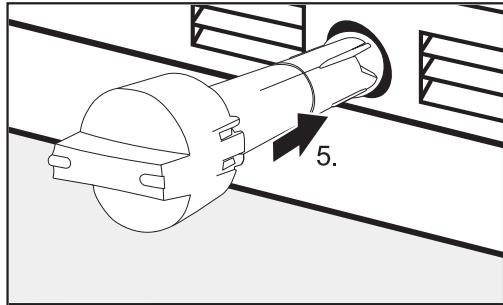 MIELE F 2672 VI - Cleaning the water filter (Intensive Clear 2.0 mesh filter) (see "Optional accessories") - 5