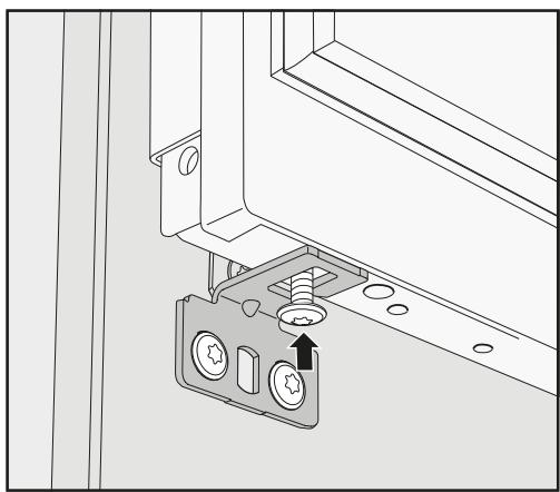 MIELE F 2672 VI - Mounting the fixing brackets - 5