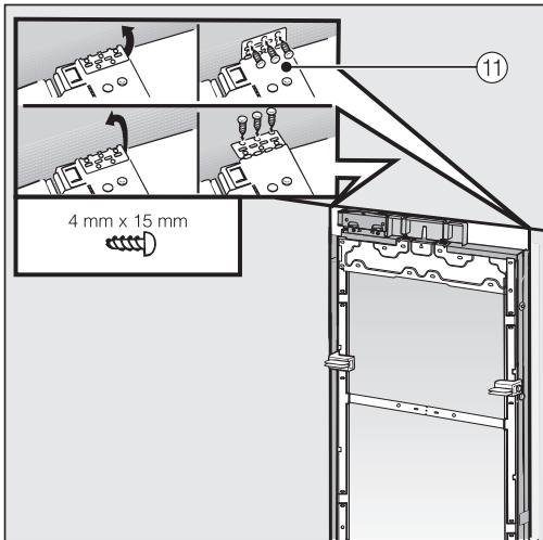 MIELE F 2672 VI - Securing the appliance in the niche - 3