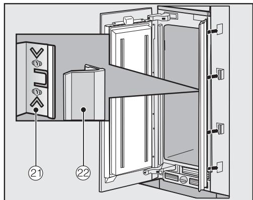 MIELE F 2672 VI - Mounting the cover in a side-by-side combination - 5