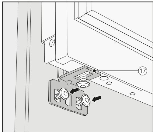 MIELE F 2672 VI - Mounting the fixing brackets - 4