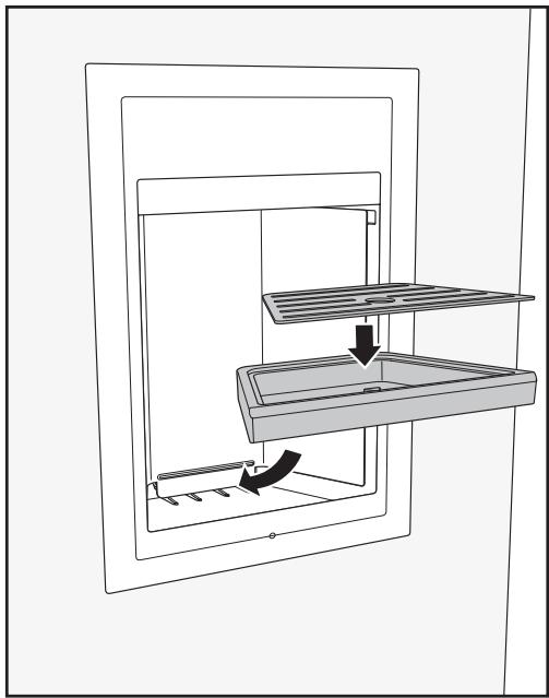 MIELE F 2672 VI - Aligning the Ice/Water dispenser - 13