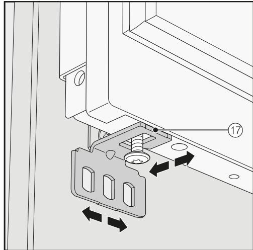 MIELE F 2672 VI - Mounting the fixing brackets - 3