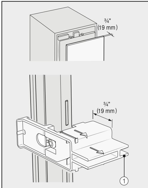 MIELE F 2672 VI - Aligning the refrigeration appliance - 1