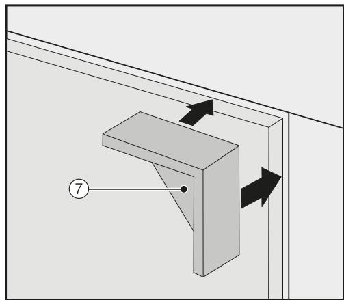 MIELE F 2672 VI - Securing and aligning the cabinet front - 4