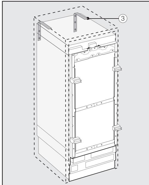 MIELE F 2672 VI - Preparing the installation niche - 2