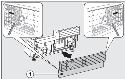 MIELE F 2672 VI - Pushing the appliance into the niche - 1