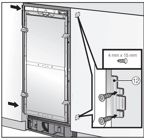 MIELE F 2672 VI - Securing the appliance in the niche - 4