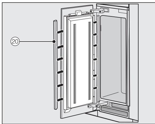 MIELE F 2672 VI - Mounting the cover in a side-by-side combination - 2