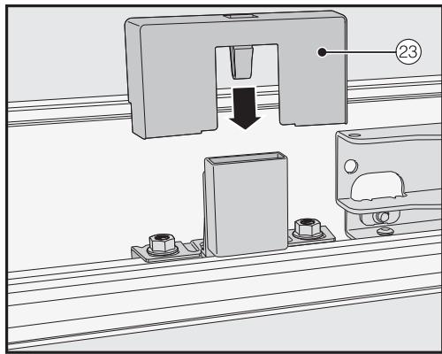 MIELE F 2672 VI - Mounting the cover in a side-by-side combination - 6