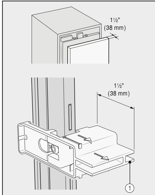 MIELE F 2672 VI - Aligning the refrigeration appliance - 2