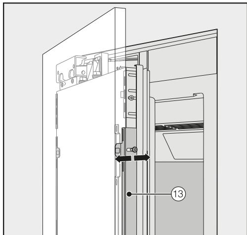 MIELE F 2672 VI - Securing and aligning the cabinet front - 5