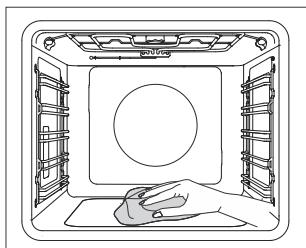 GORENJE BSA6747A04BG - Using the Aqua Clean program to clean the oven - 2