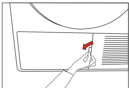 BEKO DPU8360X - Cleaning the filter drawer - 1