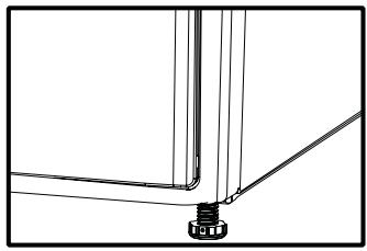 BEKO DPU8360X - Adjusting the feet - 1