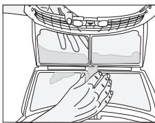 BEKO DPU8360X - Pluisfilter / Binnenkant vuldeur - 4