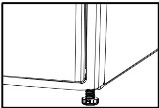 BEKO DPU7340X - Adjusting the feet - 1