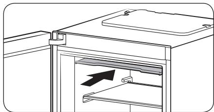 SAMSUNG RZ32M7535WW - Ouverture du volet de la clayette supérieure (modèles applicables uniquement) - 2