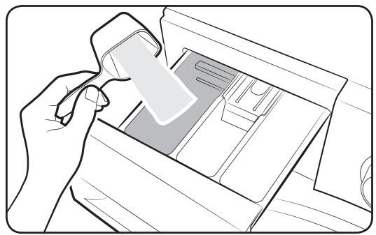 SAMSUNG WD90K5B10OW - Pour mettre des agents de lavage dans le tiroir à lessive - 1