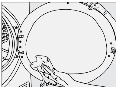 BEKO DHS8412PA0 - Cleaning Lint Filter / Loading Door Inner Surface - 6