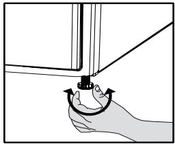 BEKO DHS8412PA0 - Adjusting the feet - 1