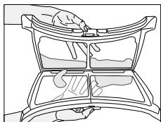 BEKO DHS8412PA0 - Cleaning Lint Filter / Loading Door Inner Surface - 3
