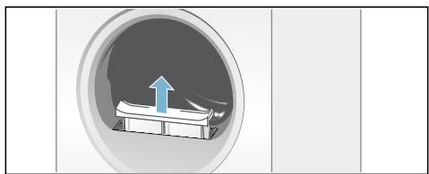 BOSCH WTW874H3 - Clean the fluff filter - 1