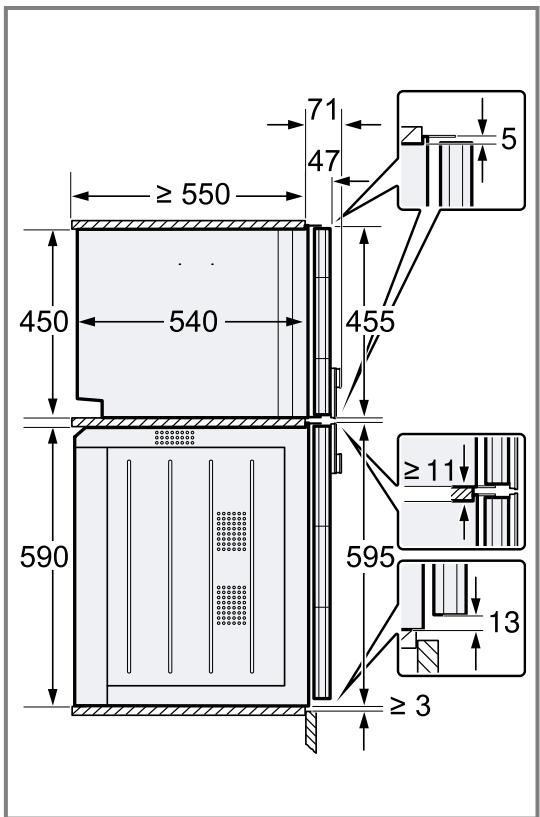 GAGGENAU BS455101  -  BS455101 - Installer l'appareil dans un meuble haut - 2