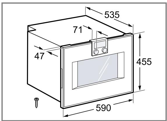 GAGGENAU BS455101  -  BS455101 - Dimensions de l'appareil - 1