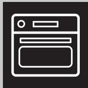 Simple line icon of a kitchen oven (no text or symbols)