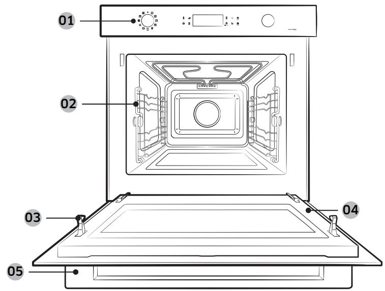 SAMSUNG NQ5B4553FBB/U1  -  NQ5B4553FBK/U1 - Geleverde onderdelen - 1