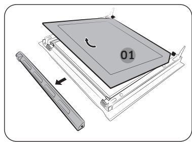 SAMSUNG NV7B6675CAN/U1  -  NV7B6675CCK/U1 -  NV7B6675CAN/U1 - Vitre de la porte - 2
