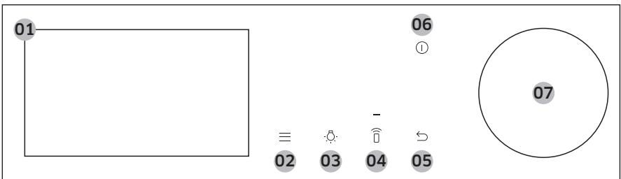 SAMSUNG NQ50T9939BD/EF - Bedieningspaneel - 1