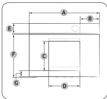 SAMSUNG NQ50T9939BD/EF - Vereiste afmetingen voor installmentie - 2