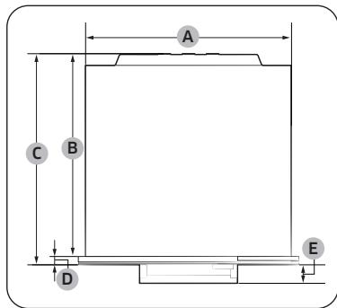 SAMSUNG NQ50T9939BD/EF - Vereiste afmetingen voor installmentie - 4
