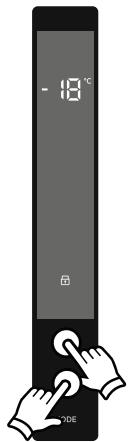 AEG AGB728E5NB  -  AGB728E4NX -  AGB728E5NB - Réglages de la température du congelateur - 1