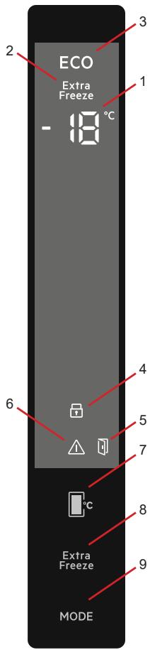 AEG AGB728E5NB  -  AGB728E4NX -  AGB728E5NB - Betjeningspanelpaskjerm - 1