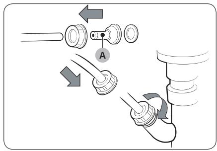 SAMSUNG DV81TA220AE/EN - DV81TA220AH/EN - En utilisant le tuyau de vidange du lavabo : - 1