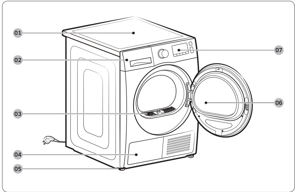 SAMSUNG DV81TA220AE/EN  -  DV81TA220AH/EN - Wat is er meegeleverd - 1