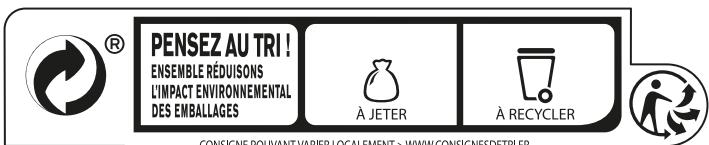 PENSEZ AU TRI ! ENSEMBLE RÉDUISONS L'IMPACT ENVIRONNEMENTAL DES EMBALLAGES À JETER À RECYCLER CONSIGNE POLIVANT VARIER LOCALEMENT > WWW.CONSIGNESDETRIFR