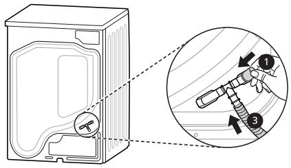 LG RH6P12BS - RH6P12BS - Installer le tuyau de vidange optionnel - 2