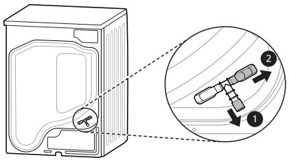LG RH6P12BS - RH6P12BS - Installer le tuyau de vidange optionnel - 1