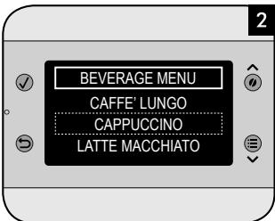 SAECO EXPRELIA EVO - BEVERAGE MENU MENUBEVANDA - 2