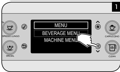 SAECO EXPRELIA EVO - MENUFORCUSTOMIZATIONAND MAINTENANCE MENUPERSONALIZAZIONEEMANUTENZIONE - 1