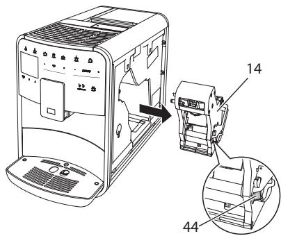 MELITTA BARISTA SMART T - Cleaning the brewing unit - 2