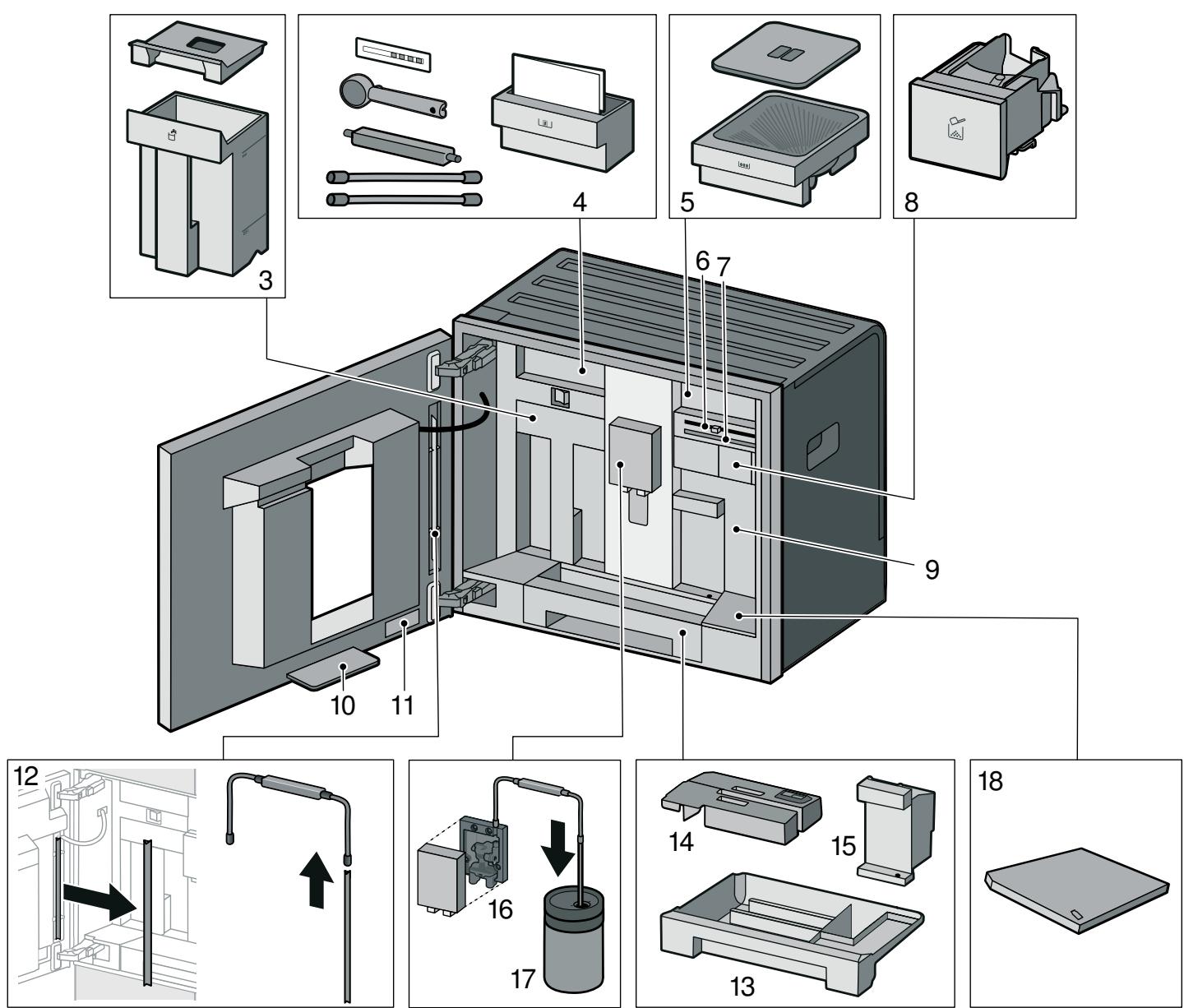 GAGGENAU CMP250102  -  CMP250112 -  CMP250102 -  CMP250132 - Configuration et éléments - 2
